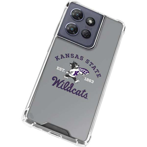 Kansas State University Wildcats Est 1863 Moto G Play 5G (2025) Clear Case